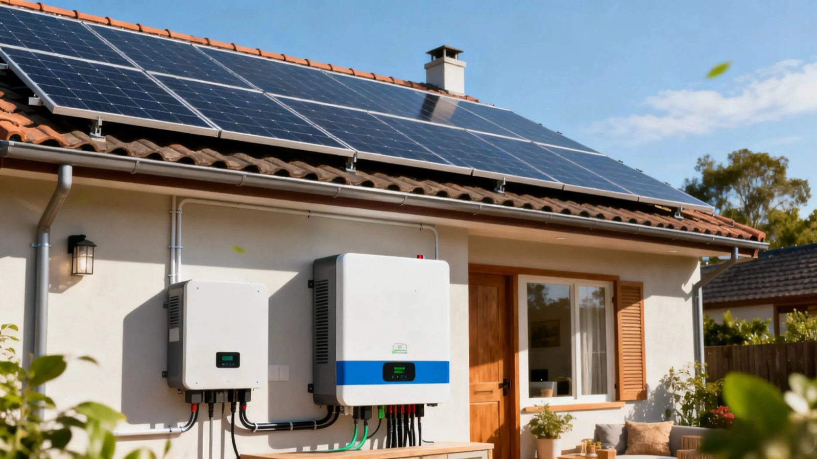 Residential solar and storage illustration from the supplied article; not a verified JUNEXT installation.