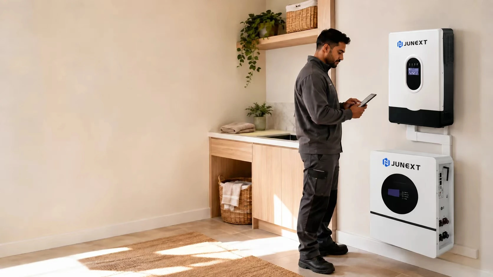 Illustrative home energy equipment inspection